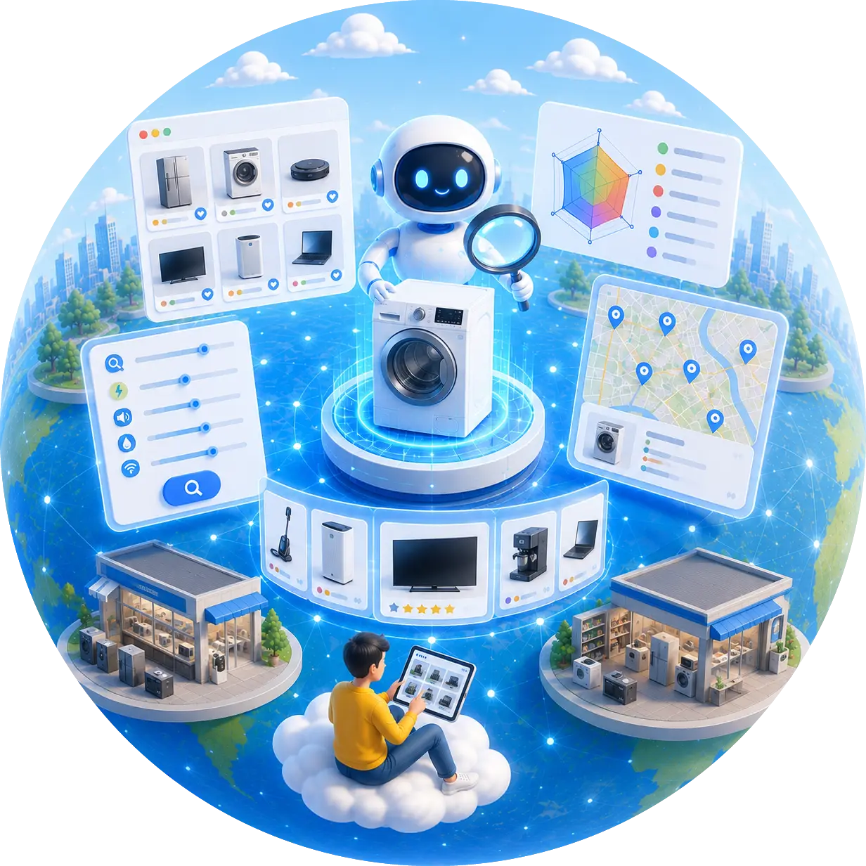DEAL SQUEEZER - AIが製品を搾るイメージ